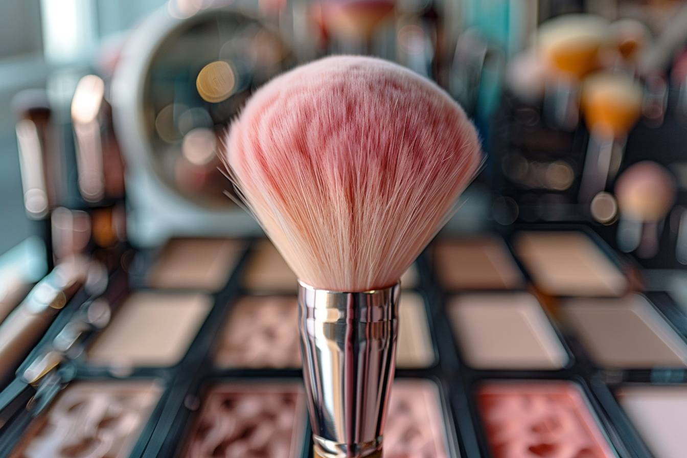 Utilisation du gros pinceau maquillage Utilisation du gros pinceau maquillage